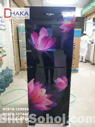 Whirlpool 236L Magic Pro Glass Door Floret Fridge